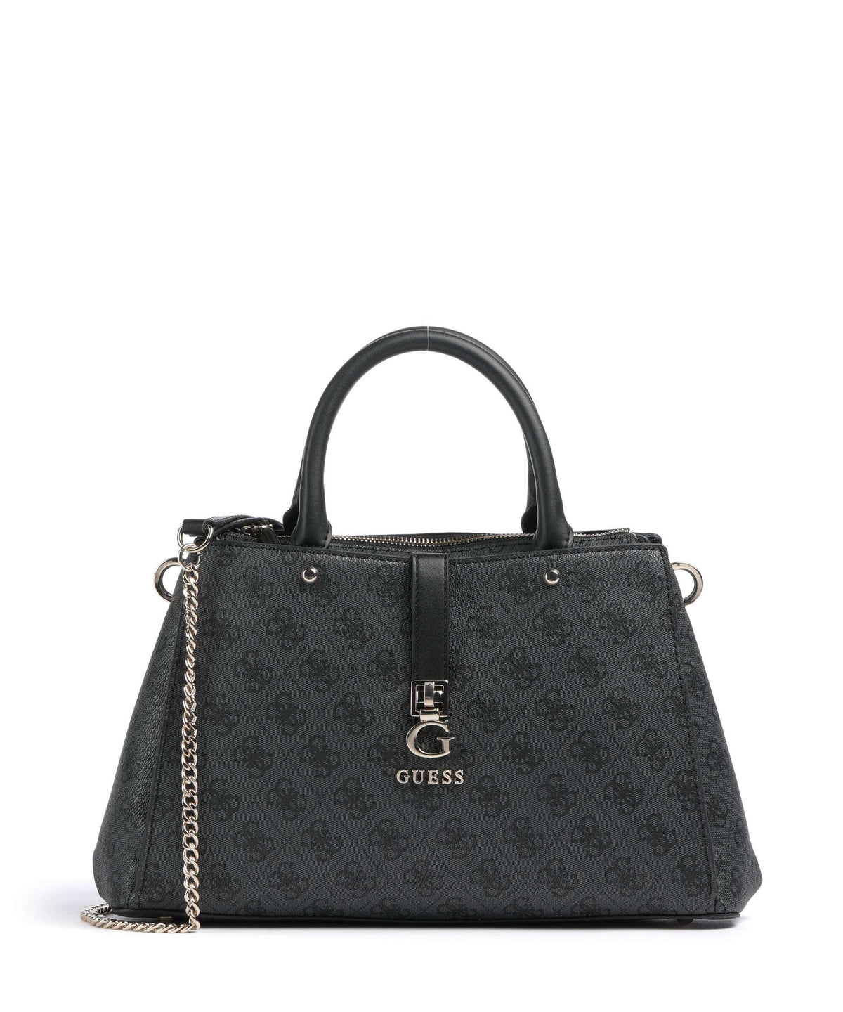 Guess Zamira Handbag coal logo