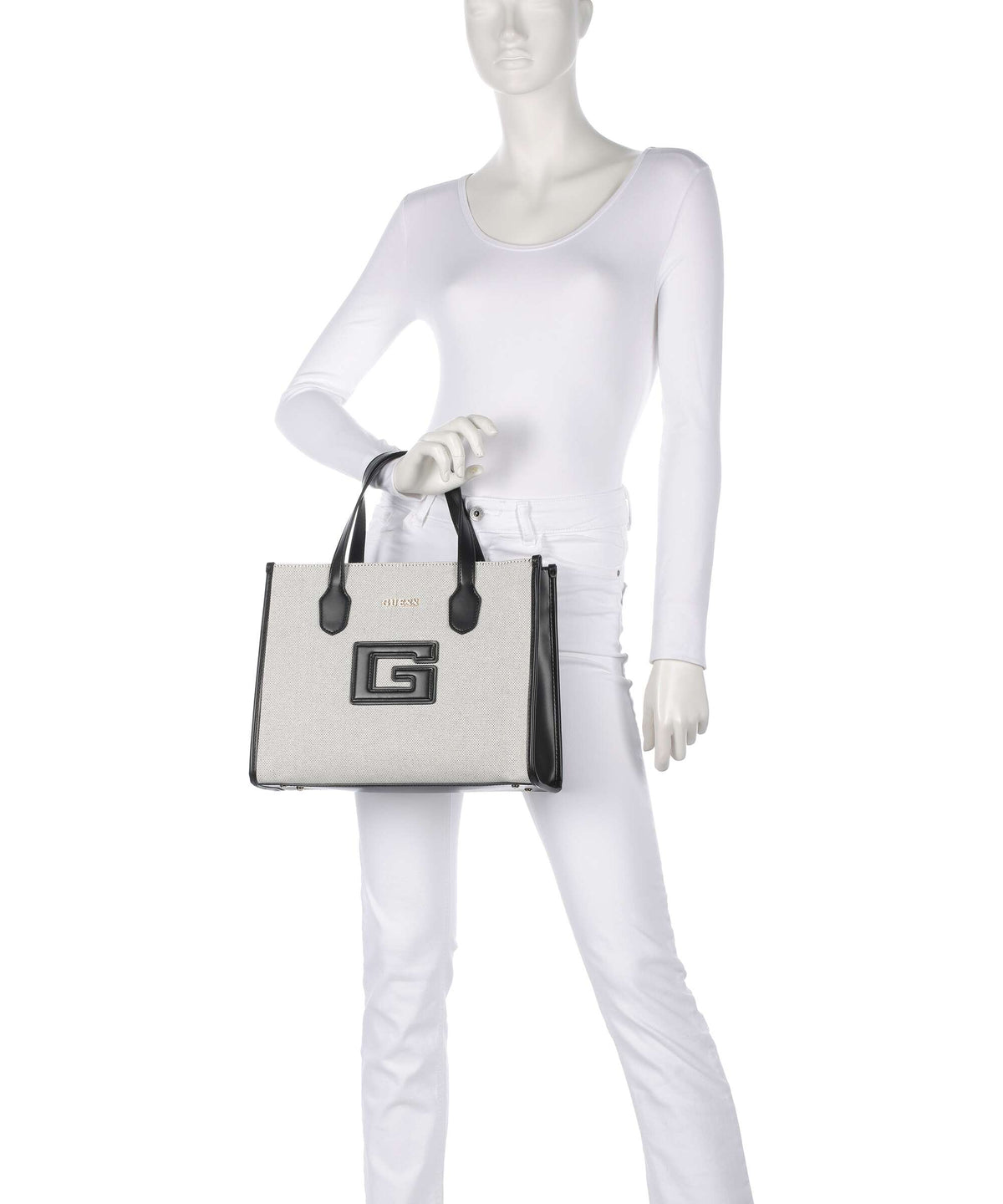 Guess G Status Handbag natural/black