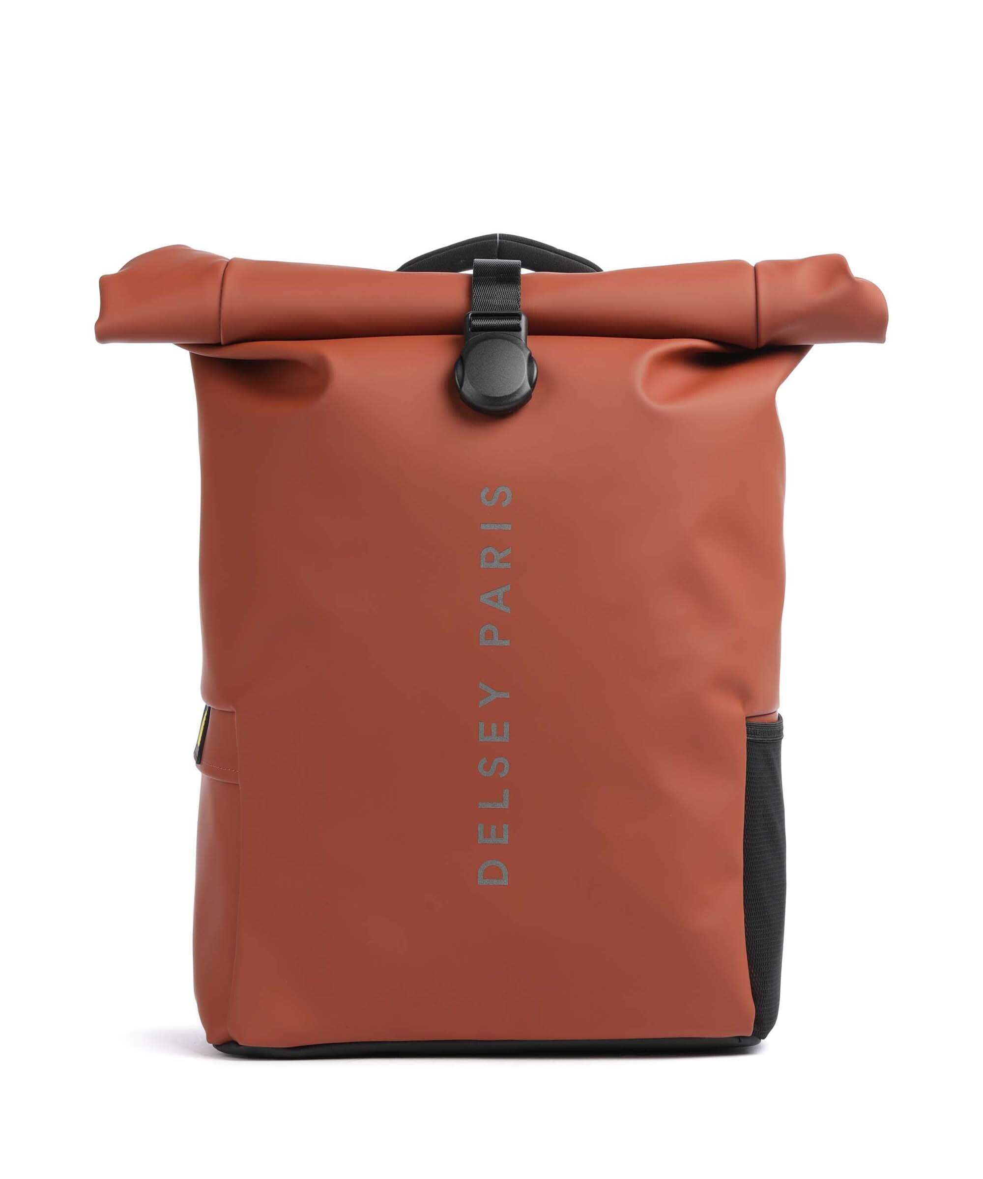 Delsey Paris Turenne Soft Rolltop backpack backstein