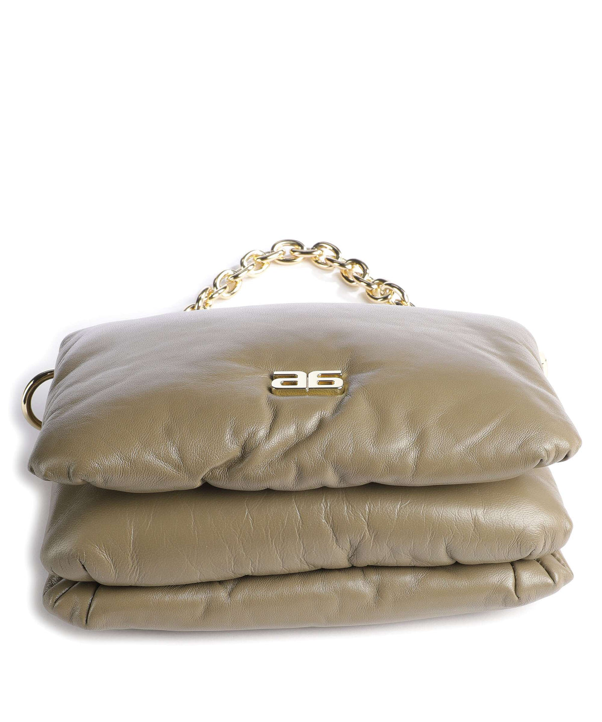 Abro Piuma_Lucido Puffer Shoulder bag siena