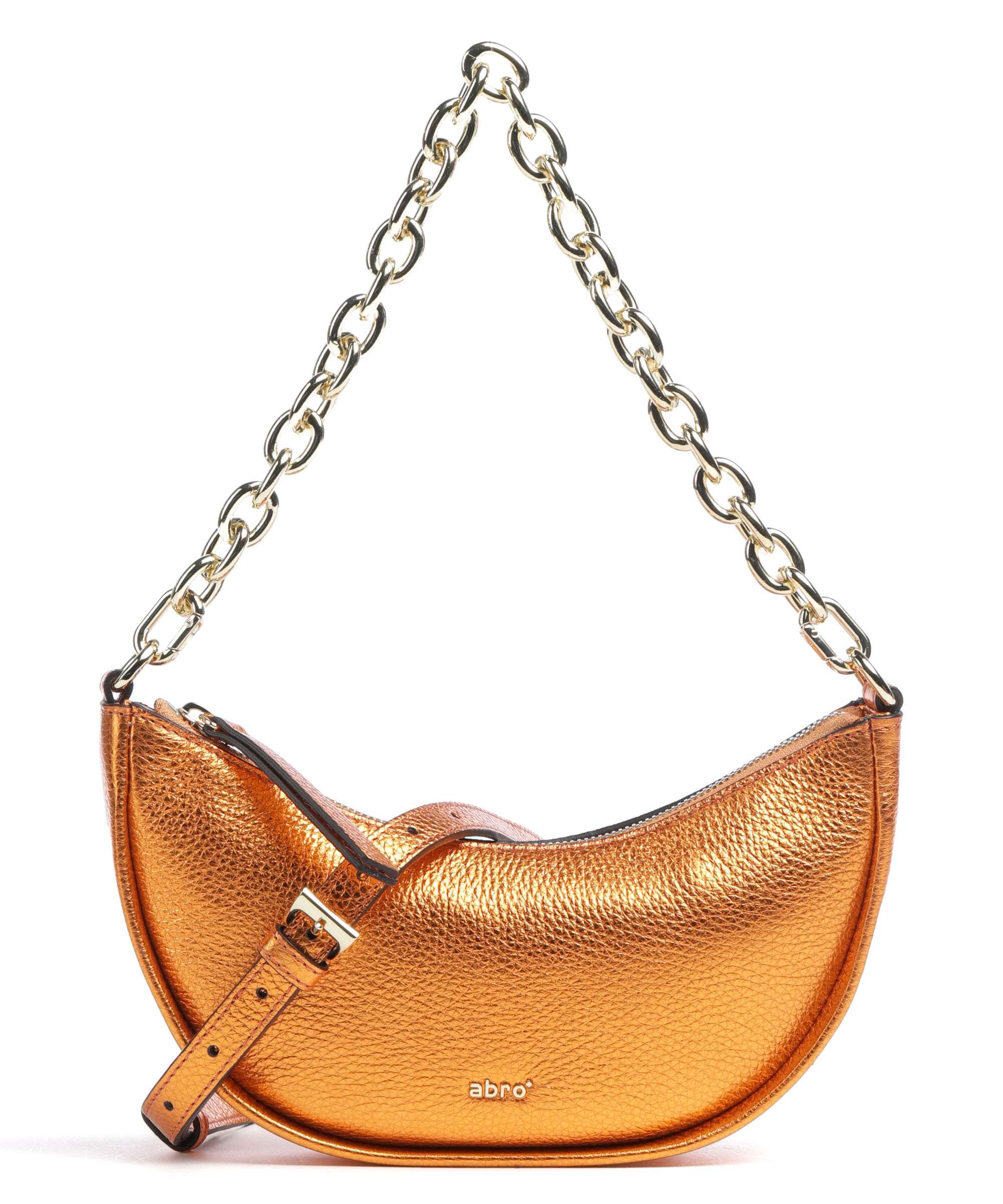 Abro Shimmer Moon Shoulder bag orange