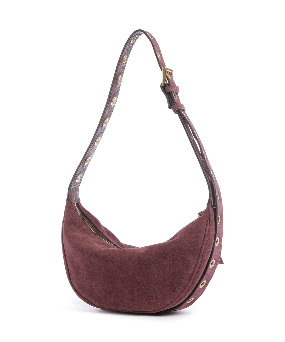 Abro Suede By My Side Small Shoulder bag bordeaux