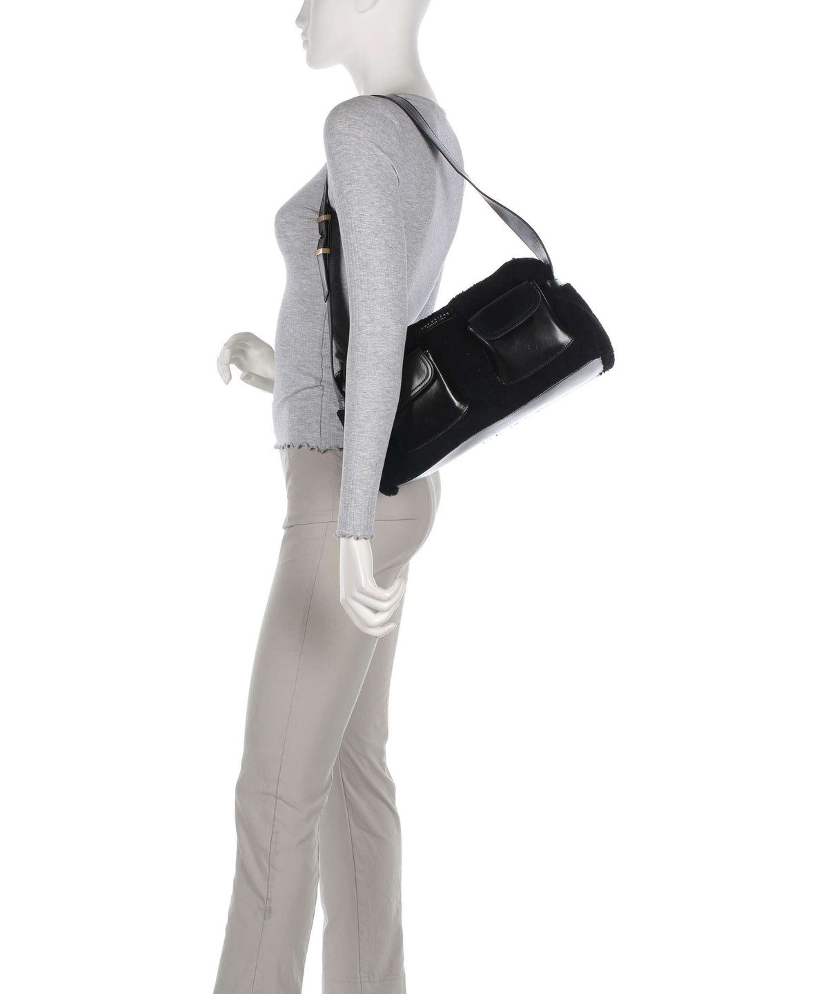 The Bridge Flora Wow Shoulder bag nero