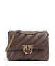 Pinko Love Puff Big Axelremsväska marrone castano/antique gold