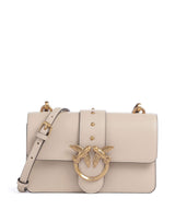 Pinko Love One Mini Crossover väska beige/grigio fumo/antique gold