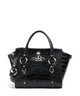 Vivienne Westwood Betty Embossed Croc Medium Handväskor black
