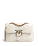 Pinko Love Puff Classic Axelremsväska bianco seta/antique gold