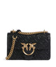 Pinko Love One Mini Axelremsväska nero/antique gold