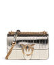Pinko Love One Mini Axelremsväska oro/antique gold