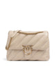Pinko Love Puff Big Axelremsväska beige/grigio fumo/antique gold