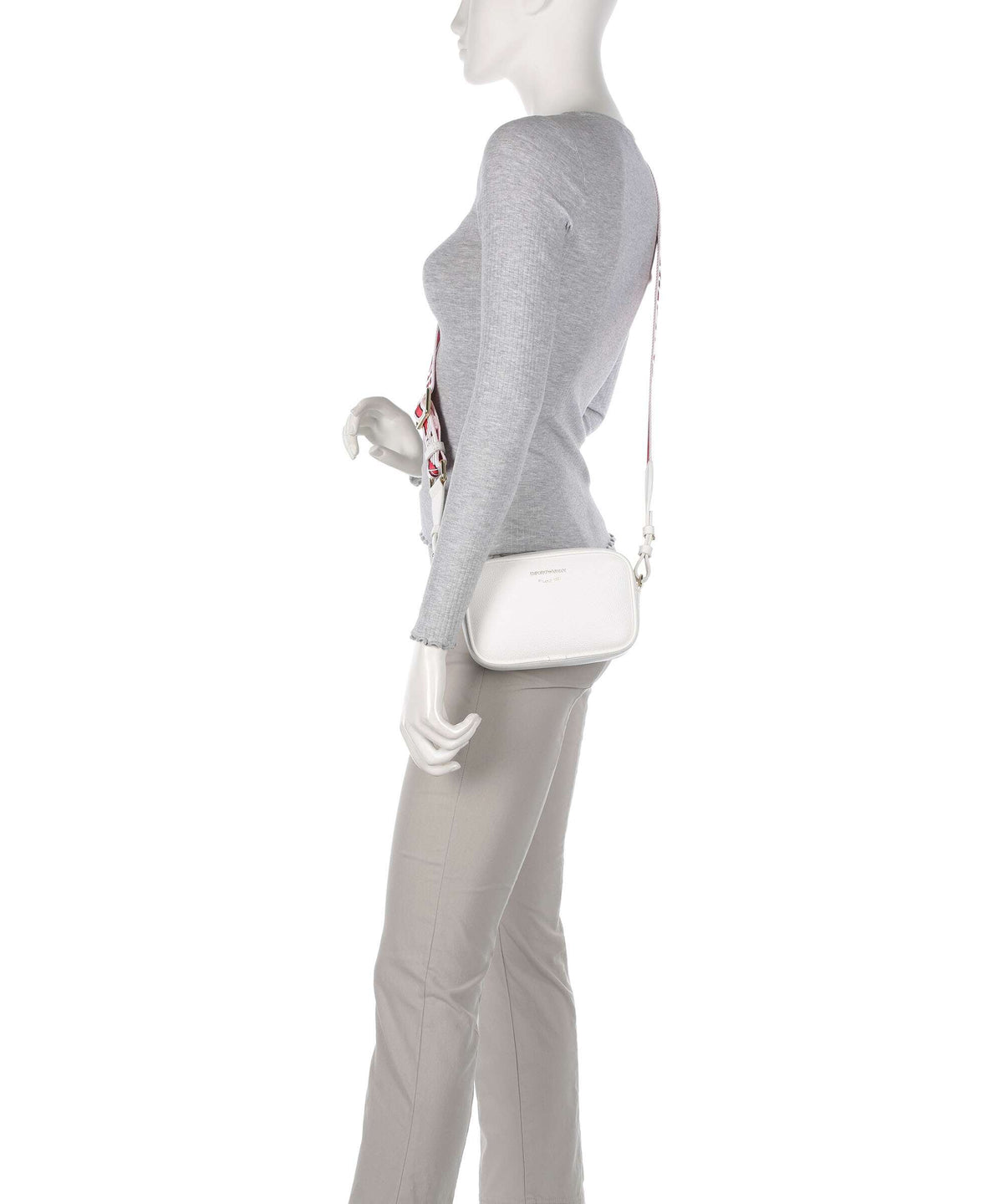 Emporio Armani Lilly Crossbody bag white/brown