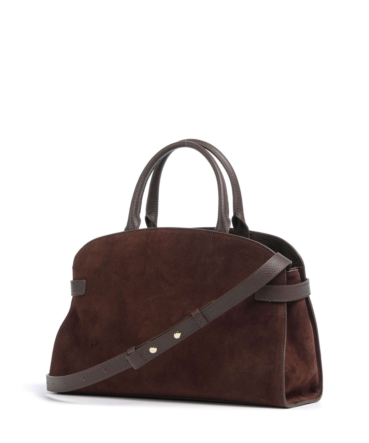 Coccinelle Sabine Suede Handbag brunette