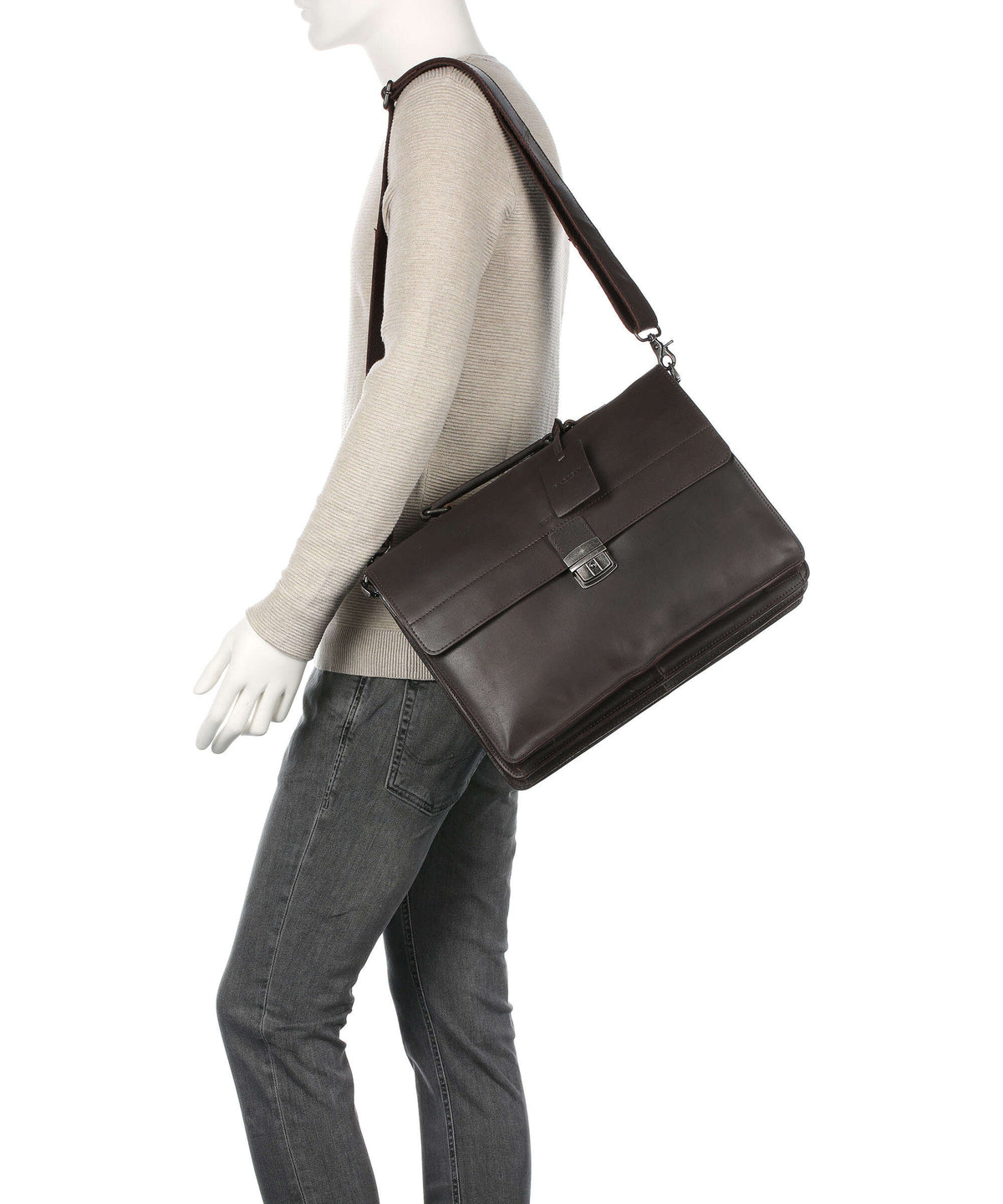 Burkely Vintage Dean Briefcase dark brown