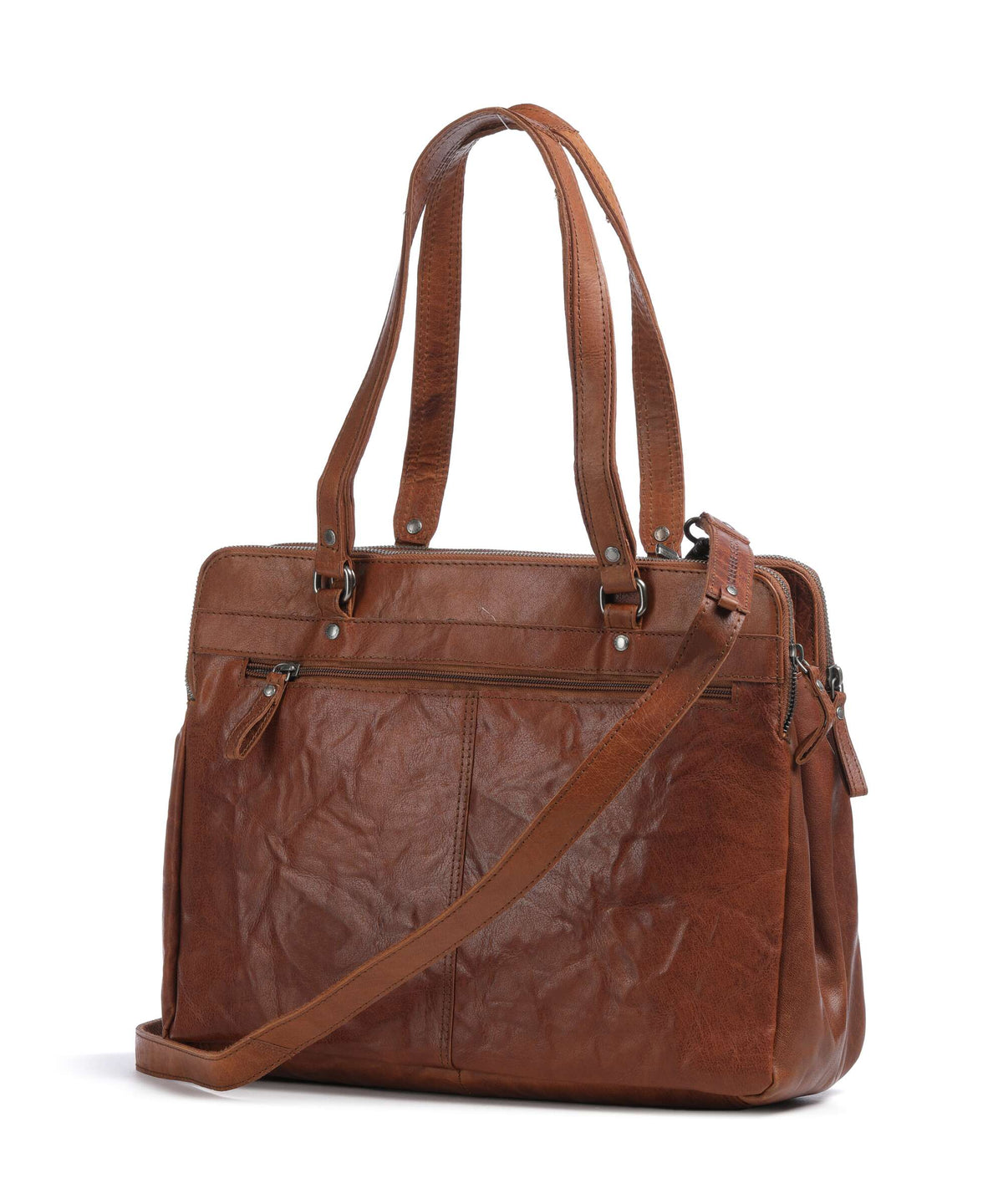 Spikes & Sparrow Bronco Tote bag cognac