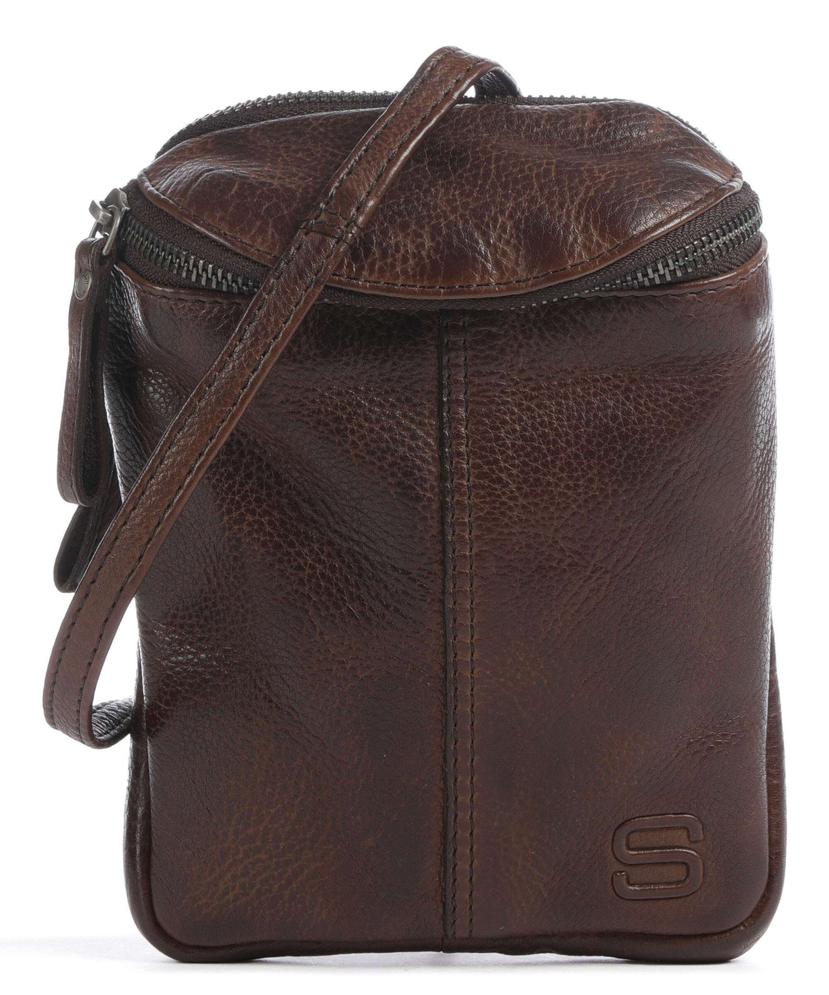 Spikes & Sparrow Apache Phone bag dunkelbraun