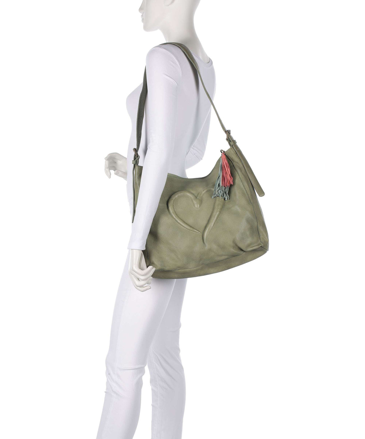 Taschendieb Wien Herzweg 2 Hobo bag green leaf