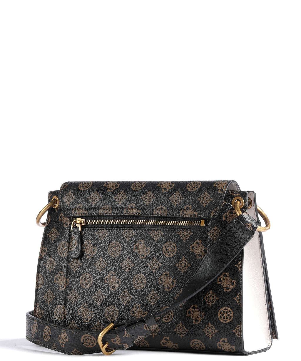 Guess Basilea Crossbody bag mocha logo