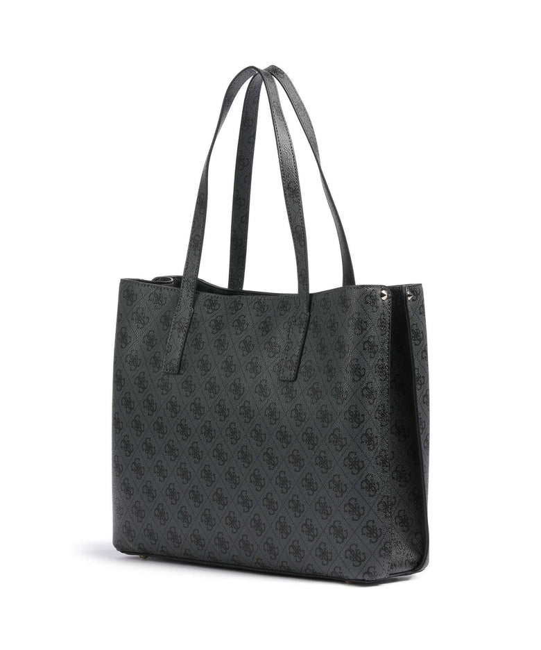 Guess Meridian Tote bag coal logo