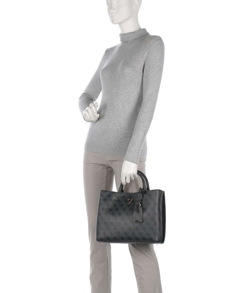 Guess Meridian Handbag coal logo