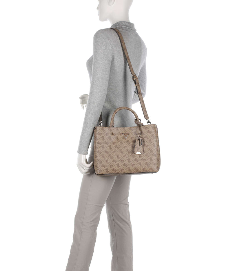 Guess Meridian Handbag latte logo