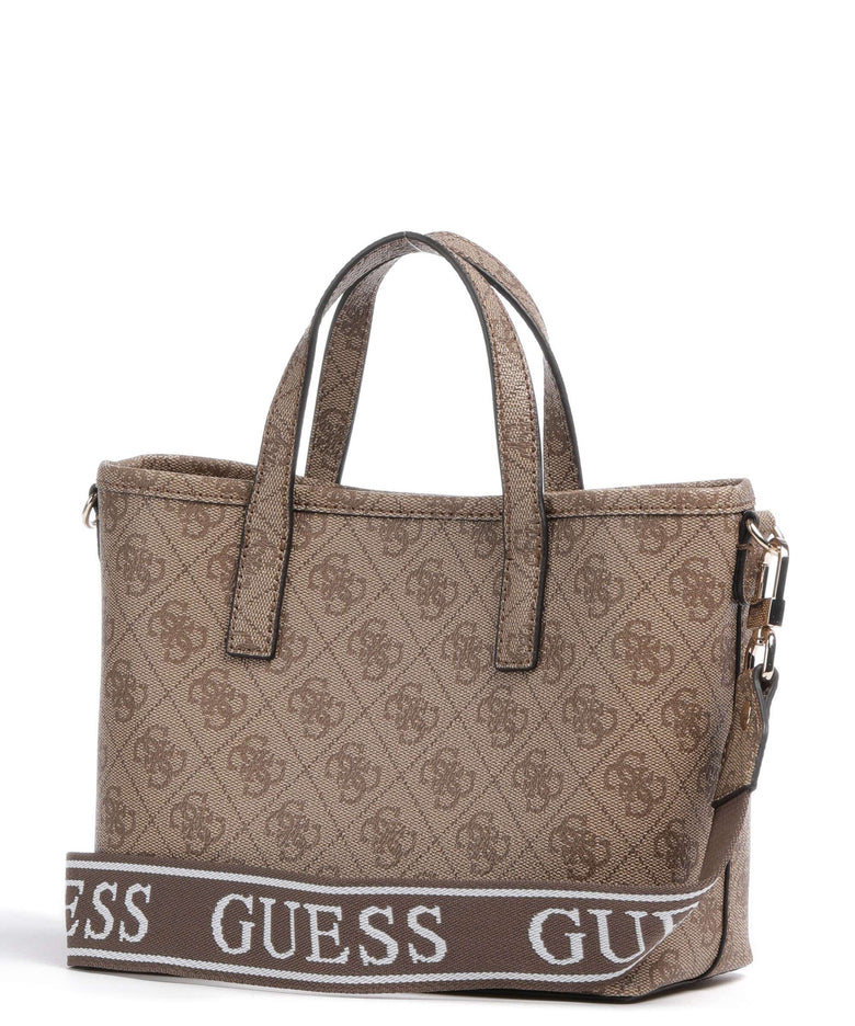 Guess Latona Handbag latte logo