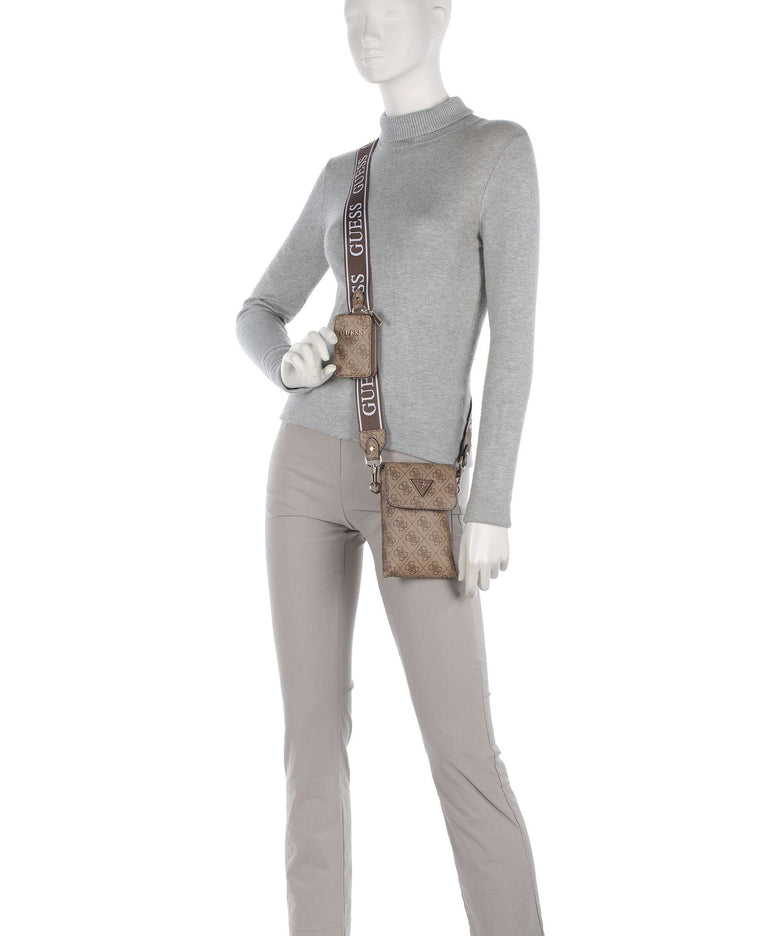 Guess Latona Phone bag latte logo