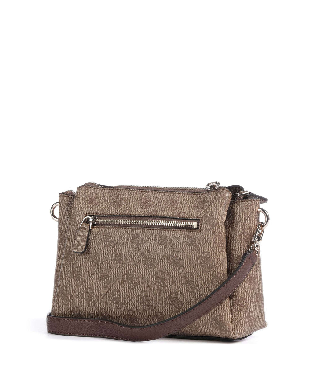Guess Noelle Crossbody bag latte logo/brown