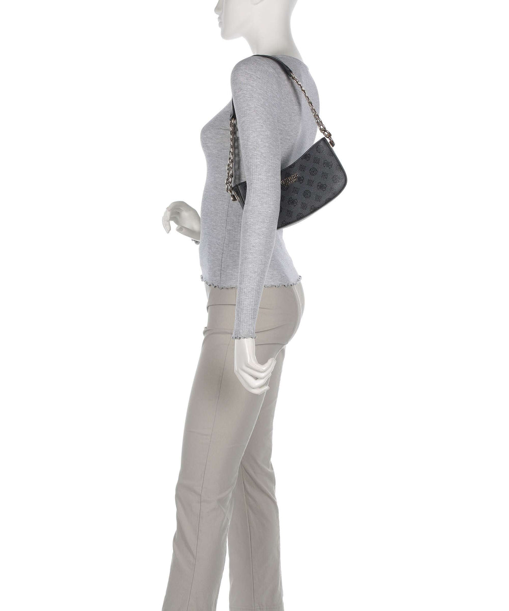Guess Evelune Shoulder bag charcoal logo