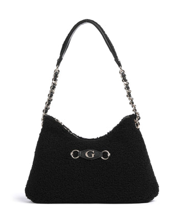 Guess Aslia Shearling Axelremsväska black