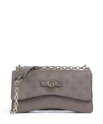 Guess Gerty Peony Axelremsväska dark taupe