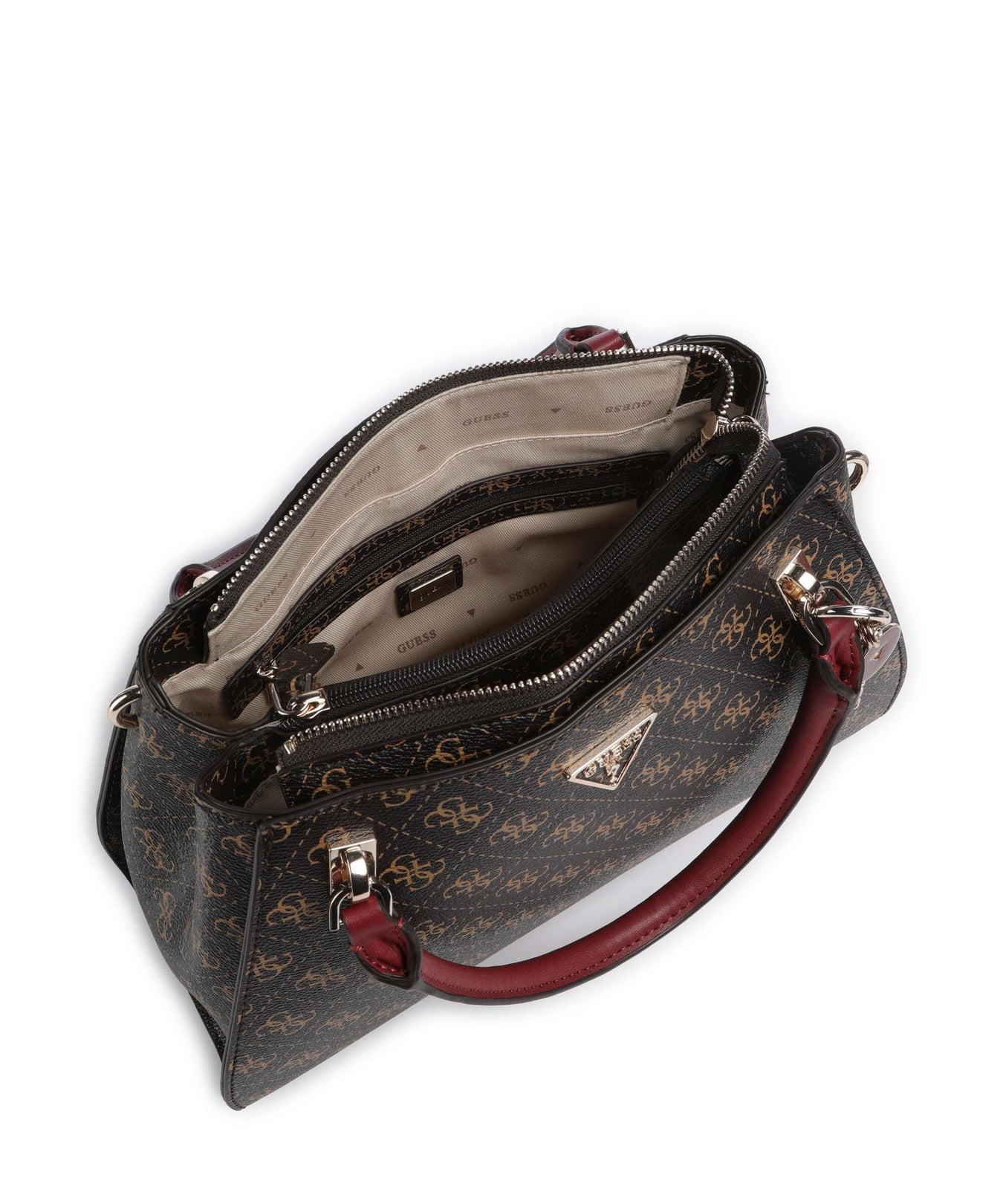 Guess Noelle Q Logo Handbag brown