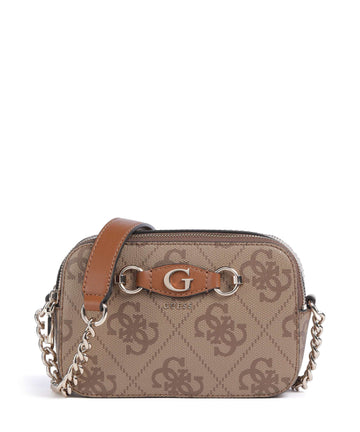 Guess Izzy Crossover väska latte logo