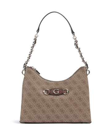 Guess Izzy Axelremsväska latte logo/brown