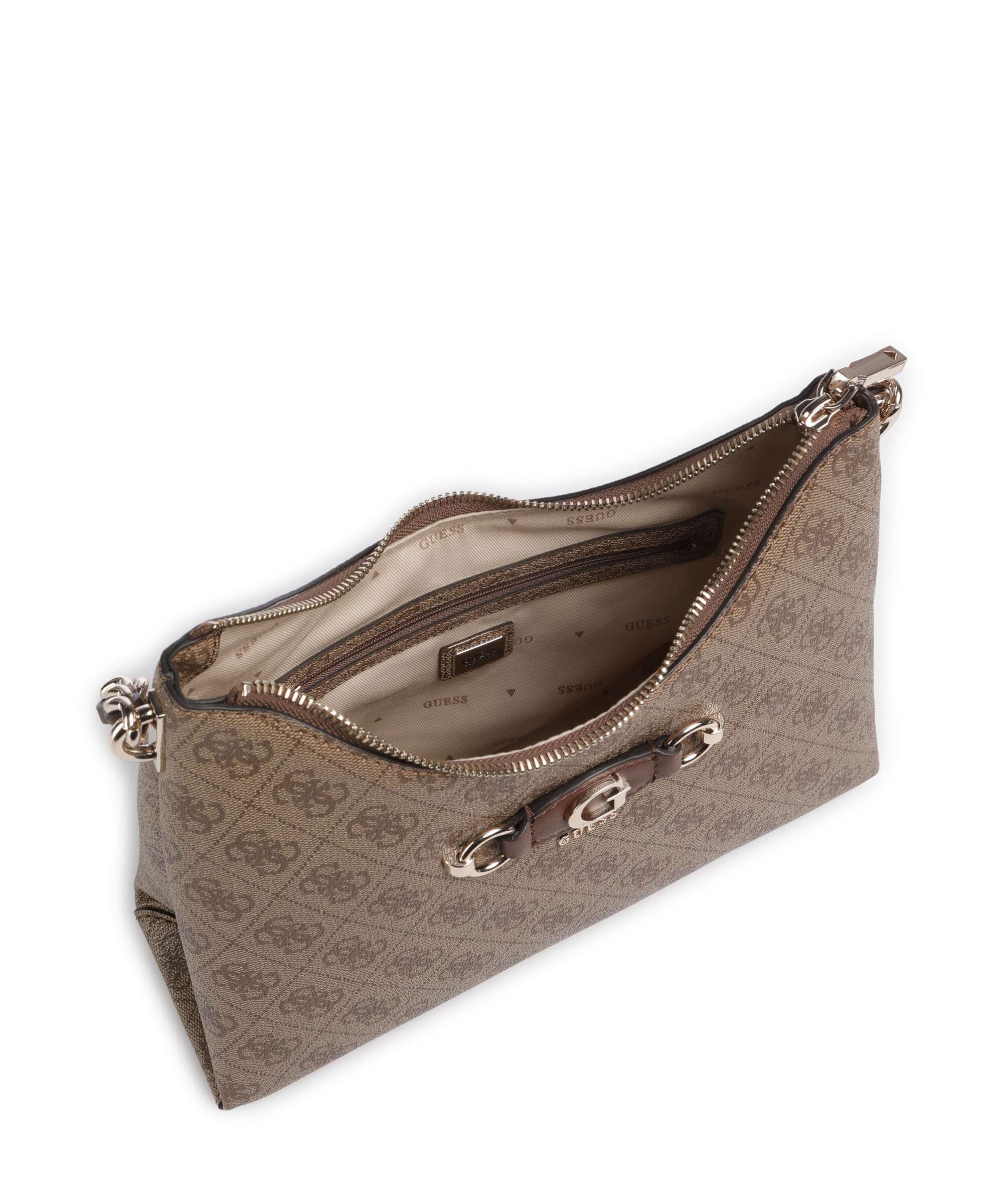 Guess Izzy Shoulder bag latte logo/brown