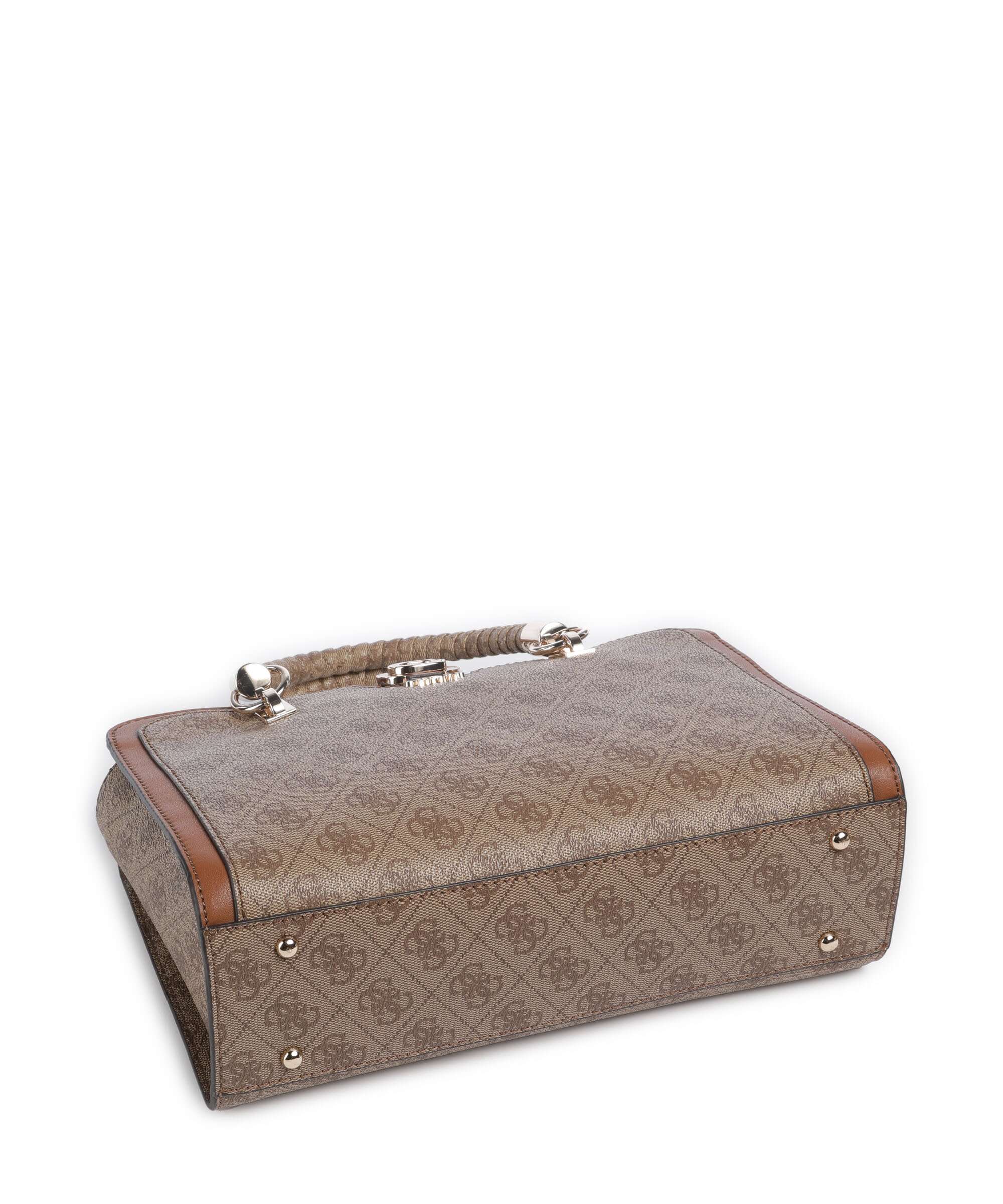 Guess Orlina 4G Logo Handbag latte logo/brown