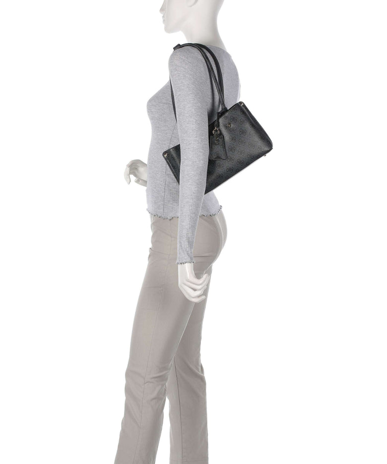 Guess Meridian 4G Logo Shoulder bag coal logo