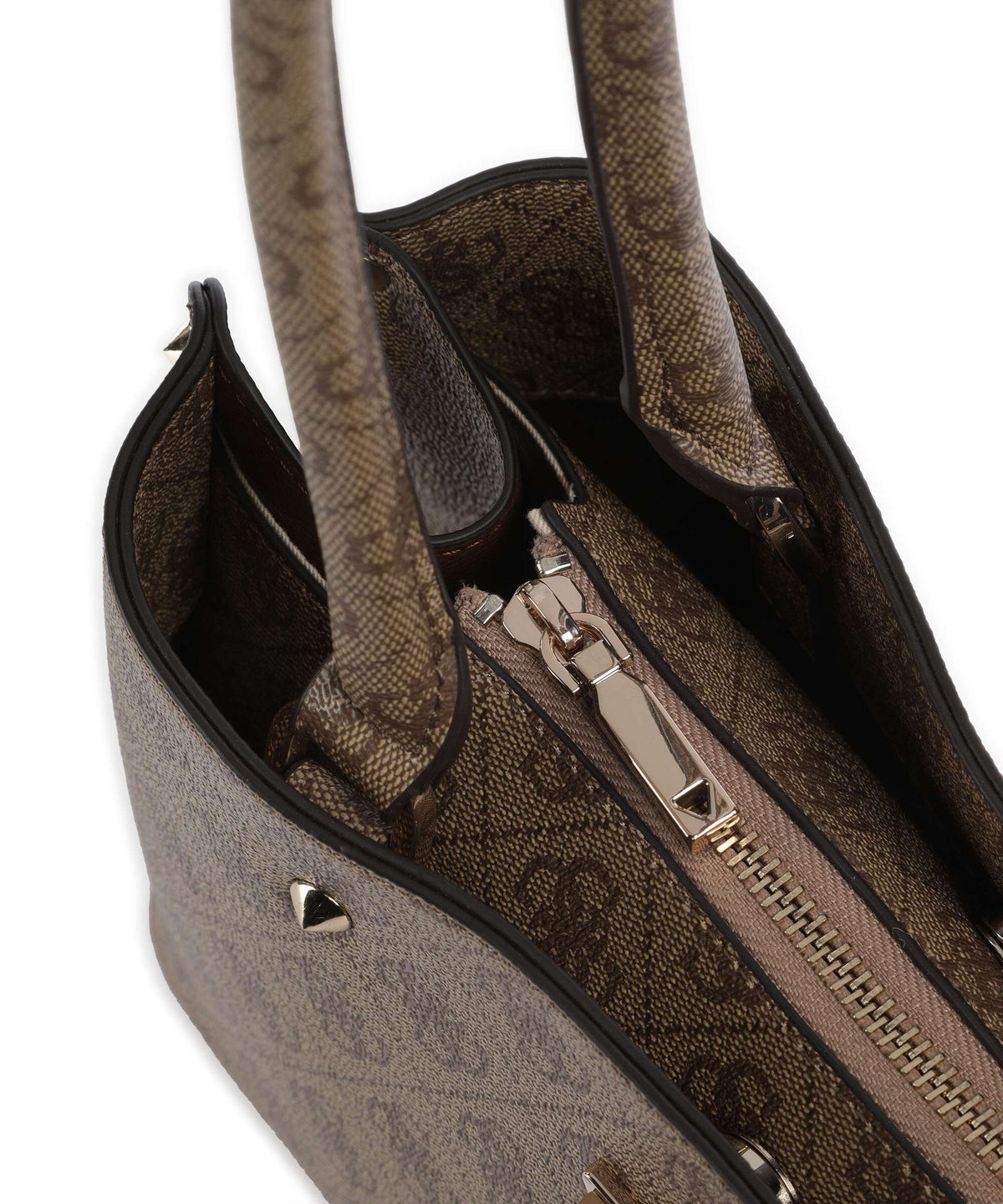 Guess Meridian 4G Logo Shoulder bag latte logo