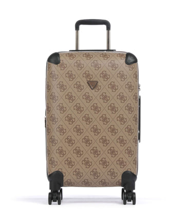 Guess Berta Maxi 4G Spinner (4 wheels) latte logo/brown