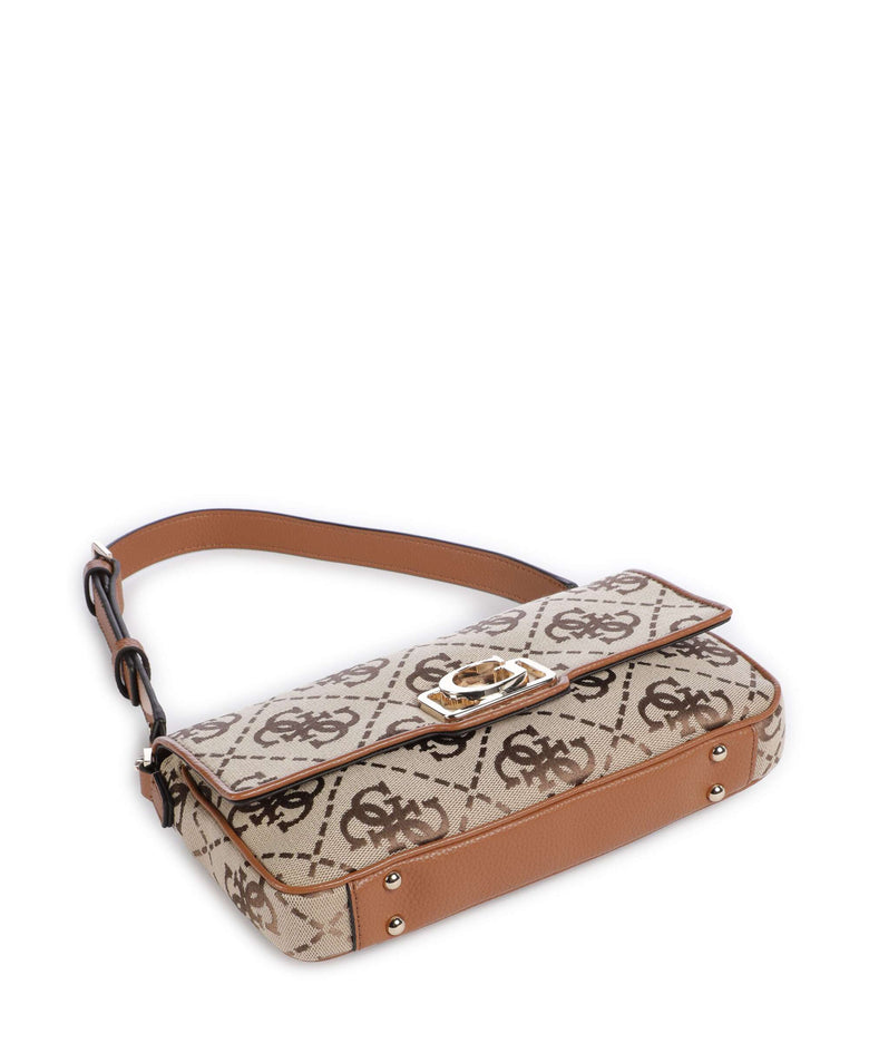 Guess Circe Shoulder bag latte logo