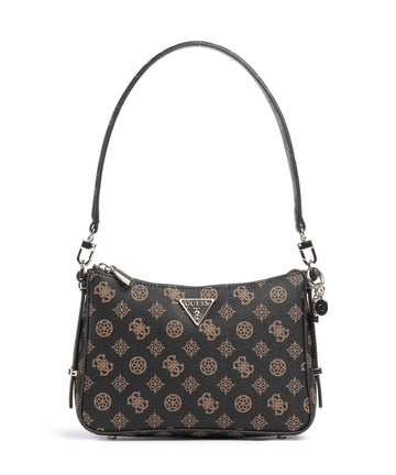 Guess Erica Eco Axelremsväska mocha logo