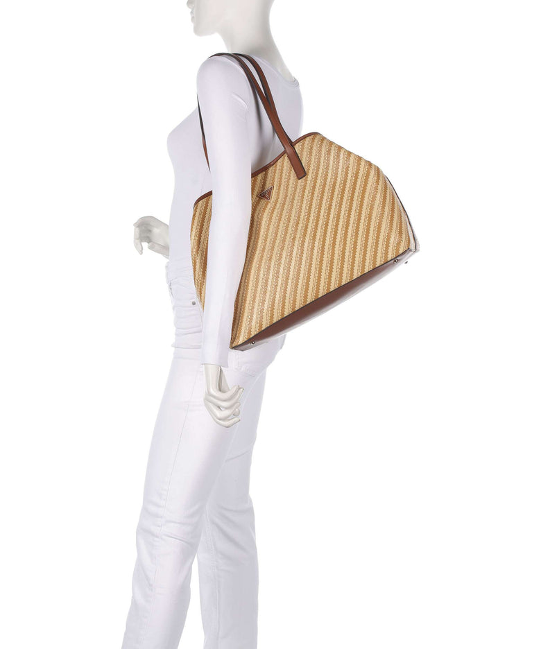 Guess Vikky Large Tote bag natural/cognac