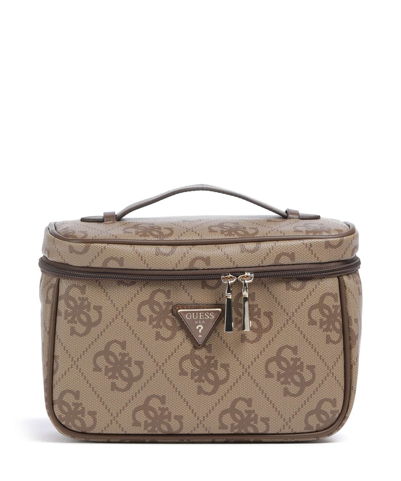 Guess Berta Maxi 4G Toiletry bag latte logo/brown