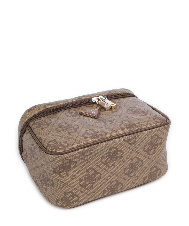 Guess Berta Maxi 4G Toiletry bag latte logo/brown