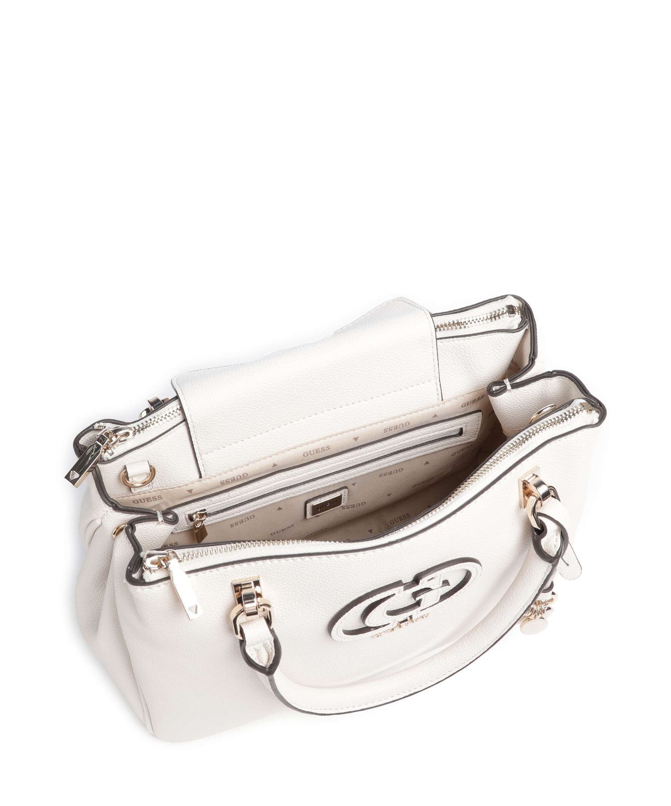 Guess Calebra Handbag offwhite