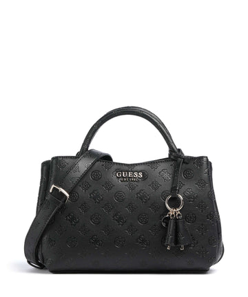 Guess Phoebe Peony Debossed Handväskor black logo
