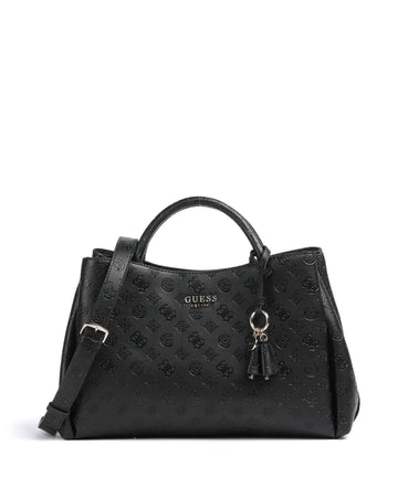 Guess Phoebe Peony Debossed Handväskor black logo