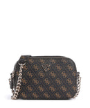 Guess Noelle Q Logo Crossover väska brown logo