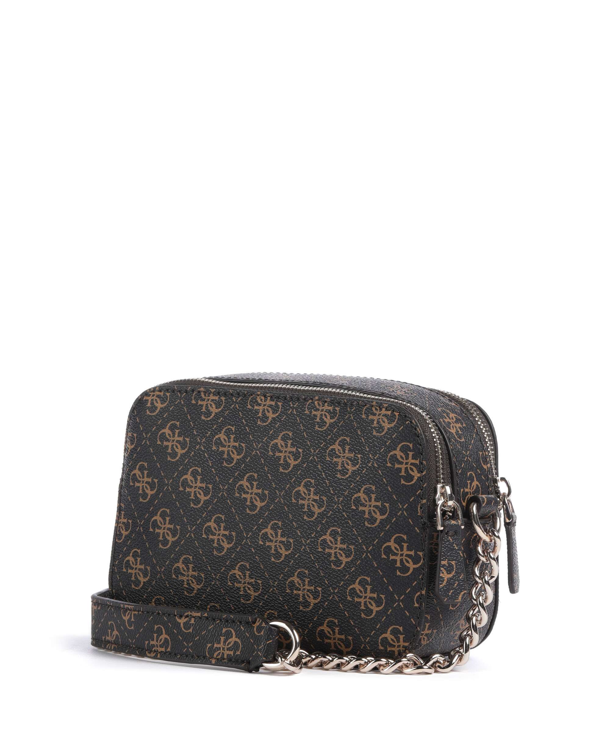 Guess Noelle Q Logo Crossbody bag brown logo