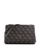 Guess Noelle Q Logo Axelremsväska brown logo