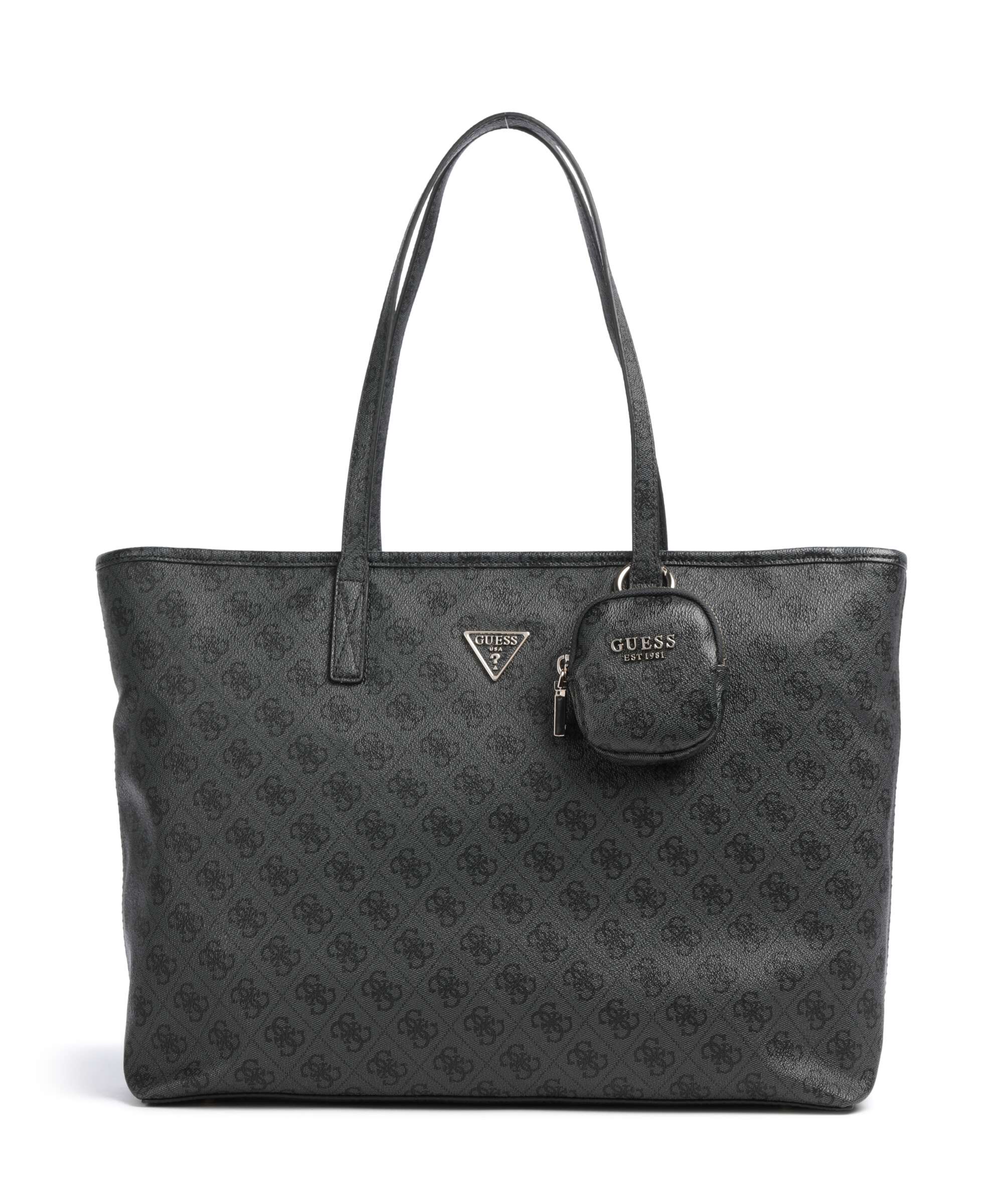 Guess Power Play II Tech Large Tote bag coal logo
